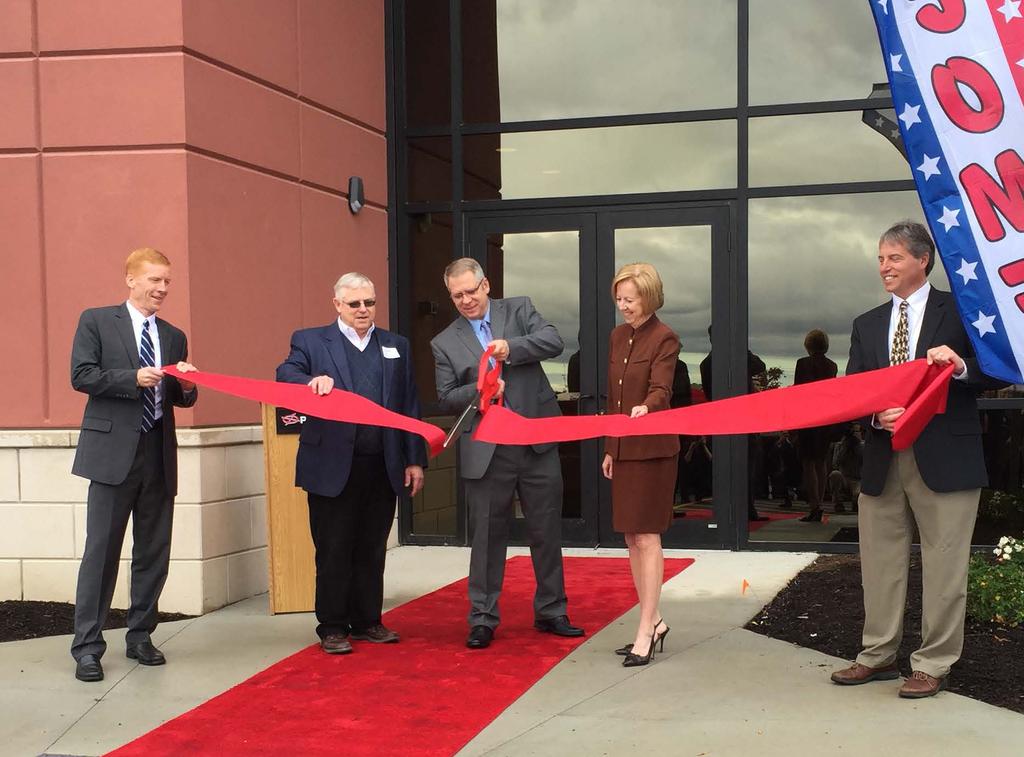Ribbon Cutting new EV building