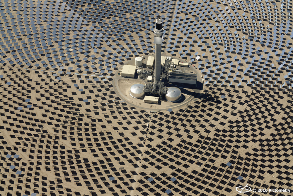 The Crescent Dunes Solar Energy Project, from our 2016 Pictometry® calendar