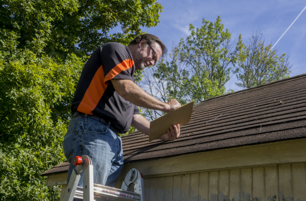 contractor on roof