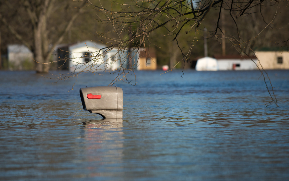 York Illinois flood mailbox