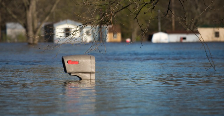 York Illinois flood mailbox
