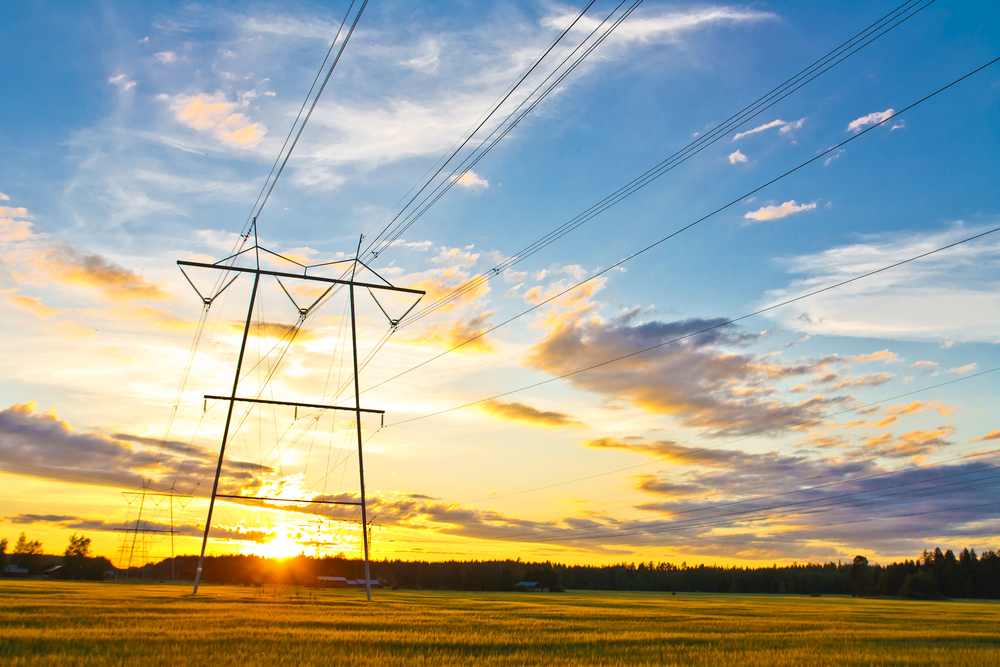 electrical transmission towers