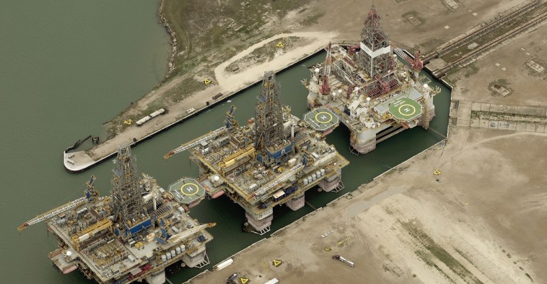 Oil drilling in Texas.