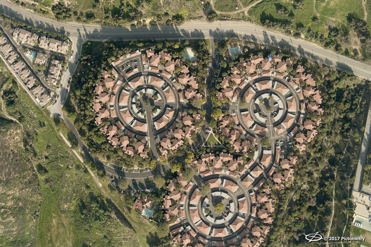 unique geometric housing development