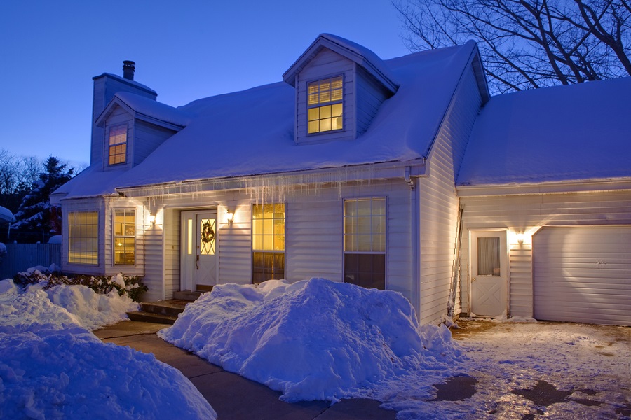 House with icicles