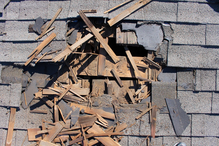 old roofing