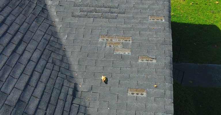 An example of an image captured by drone as part of the EagleView OnSite solution.