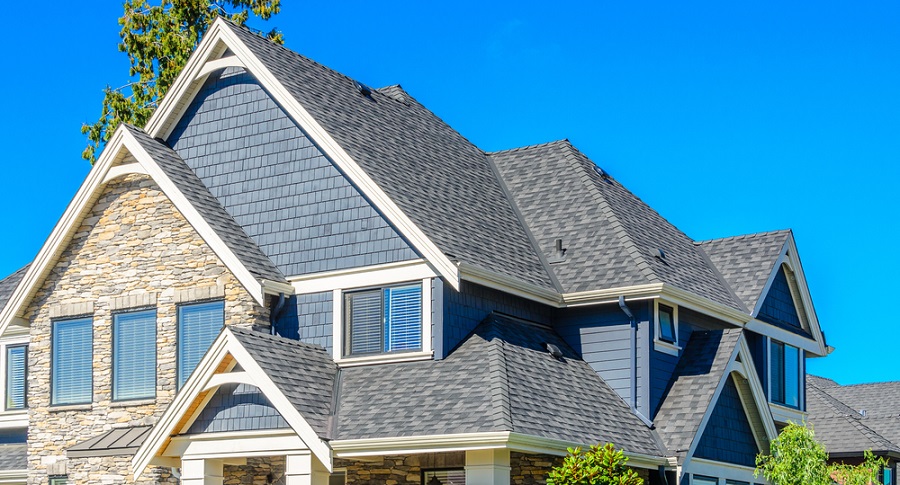 suburban home roof