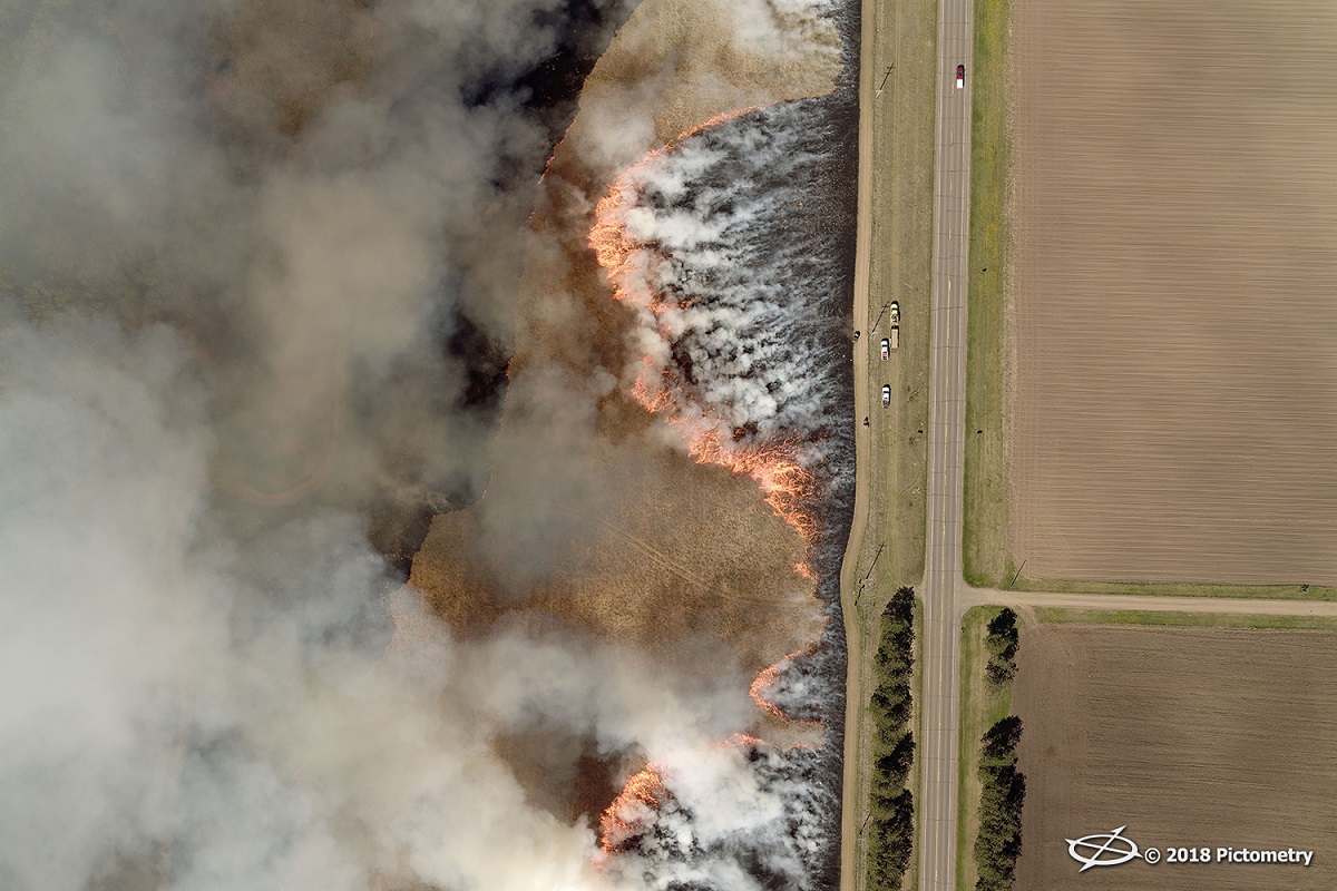 Controlled Burn in Minnesota Field