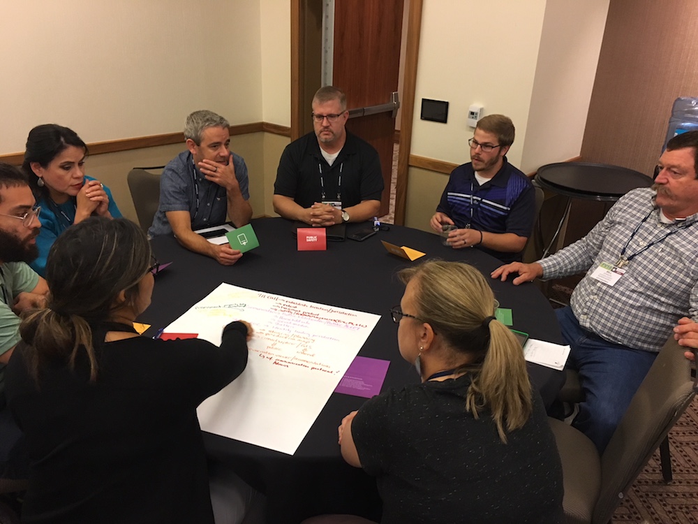 GIS and Public Safety professionals collaborate in a workshop at FutureView 2018