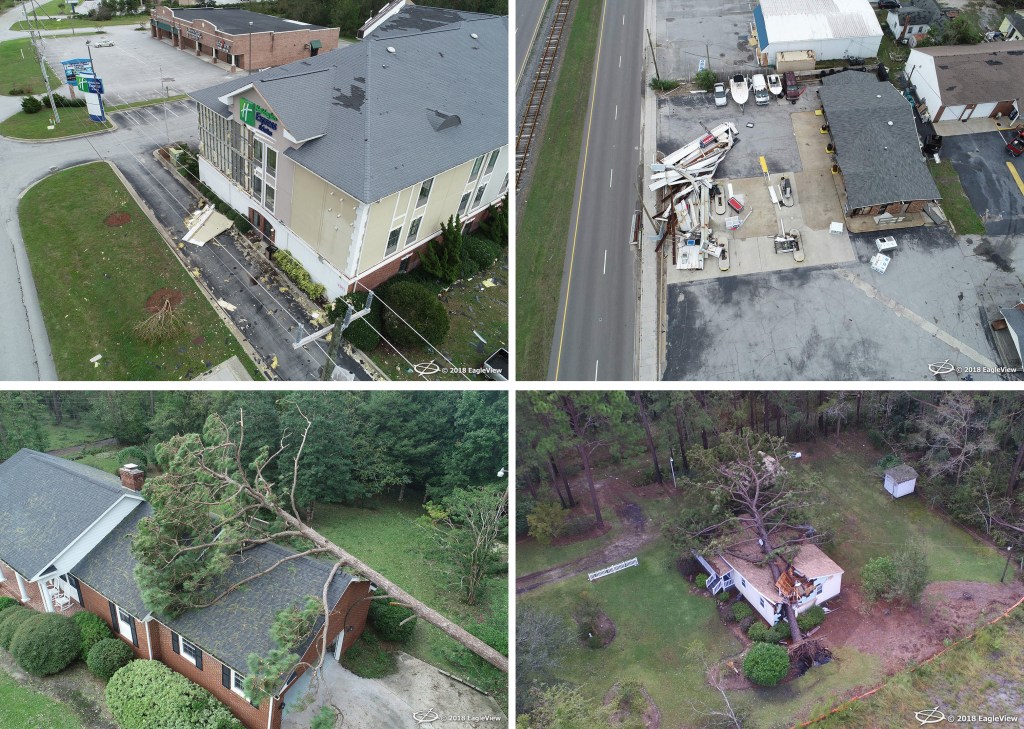 Drone Capture Following Hurricane Florence