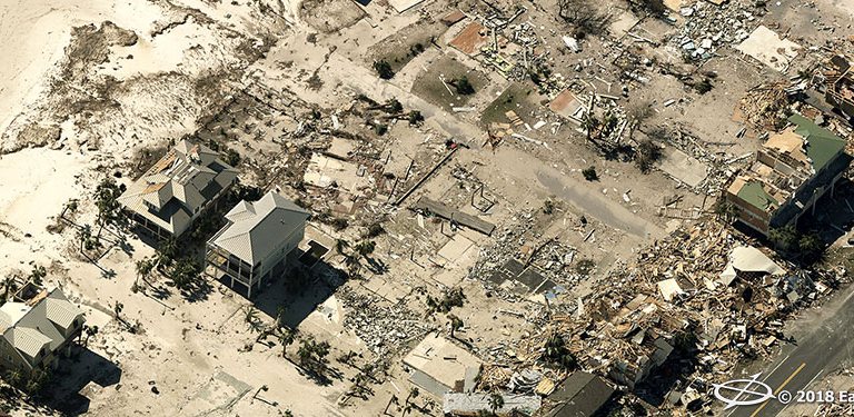 Hurricane Michael post-disaster imagery