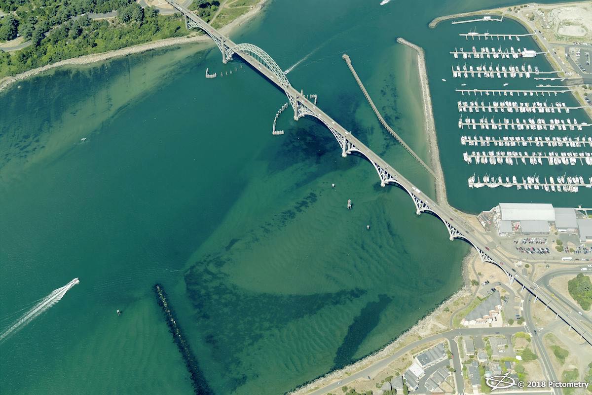 harbor in Lincoln City, Oregon