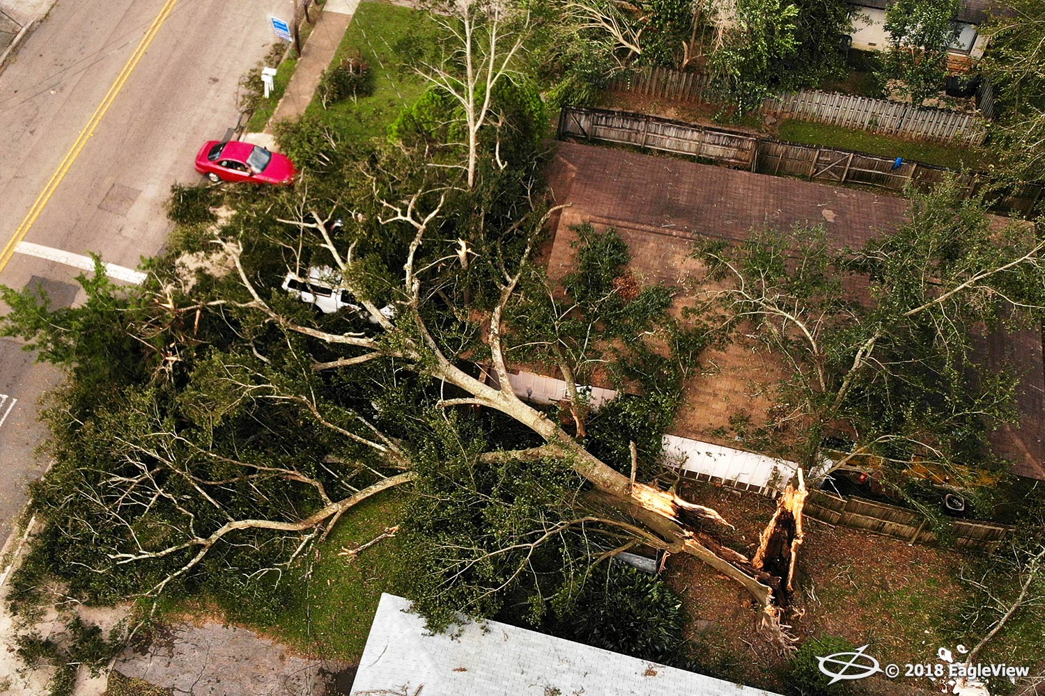 Hurricane Michael post-disaster imagery