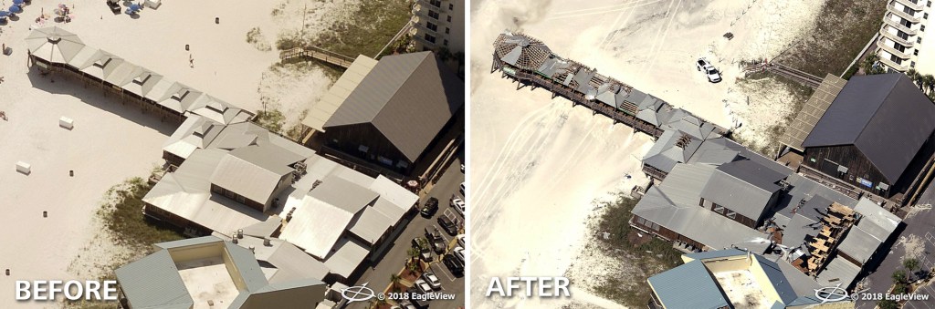 Hurricane Michael Before and After imagery in Florida