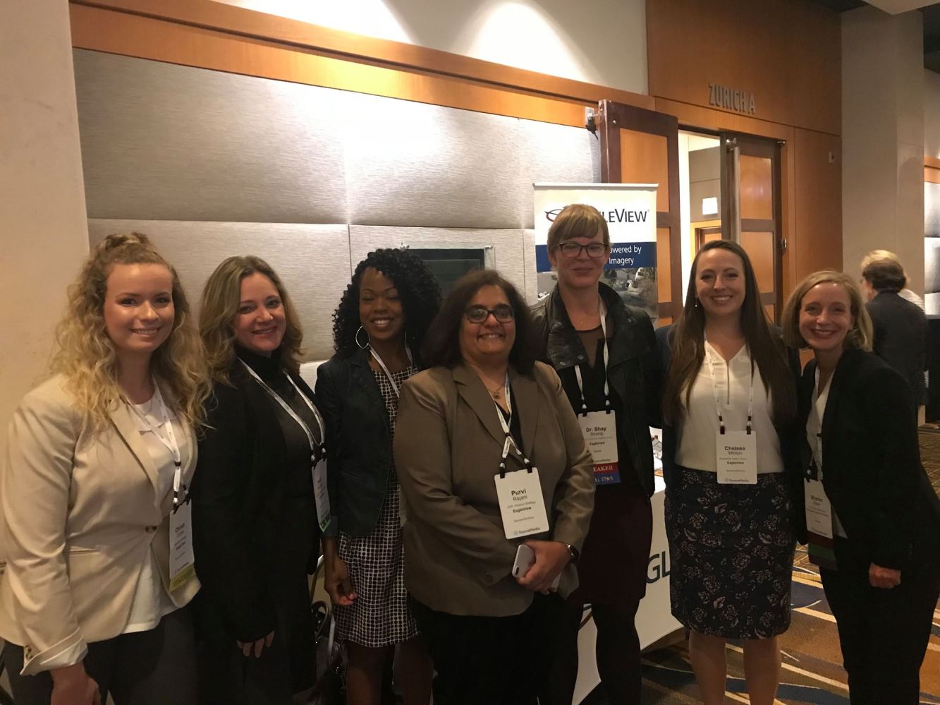 The EagleView Team with Sharon Dean at Women in Insurance Leadership