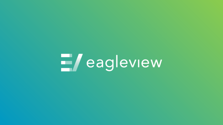 EagleView new logo on gradient