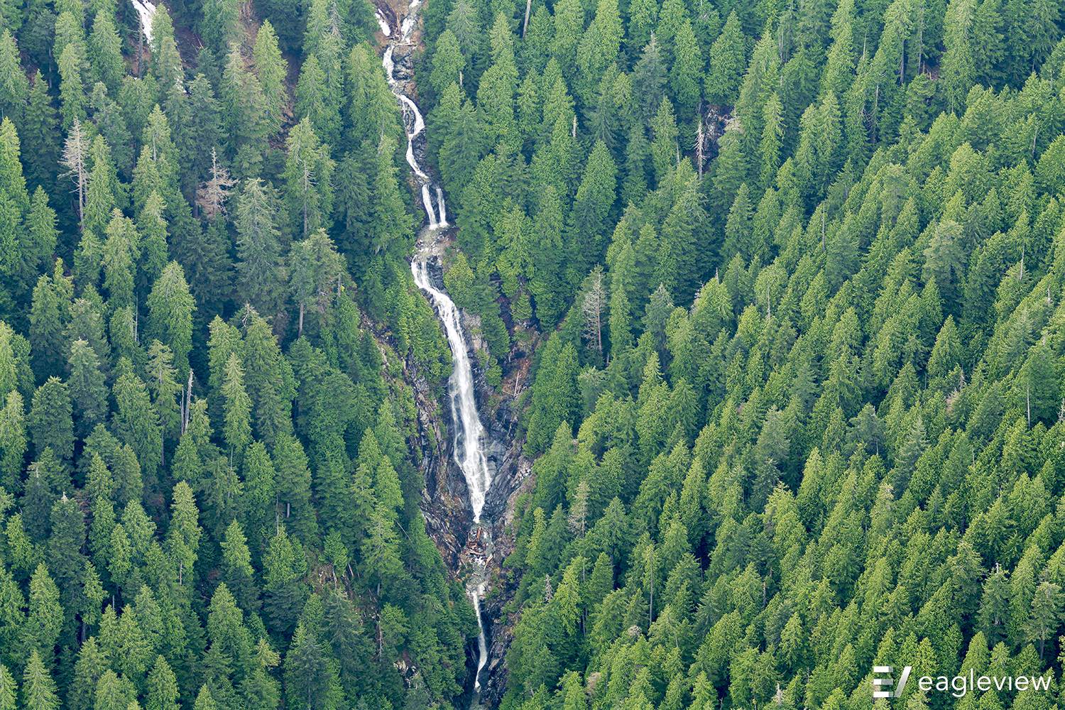 A chain of waterfalls near Coquitlam, British Columbia, Canada