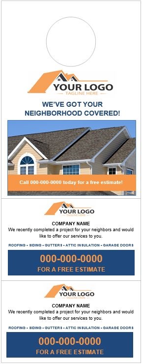 Door hangers are a great way to earn additional construction business referrals.