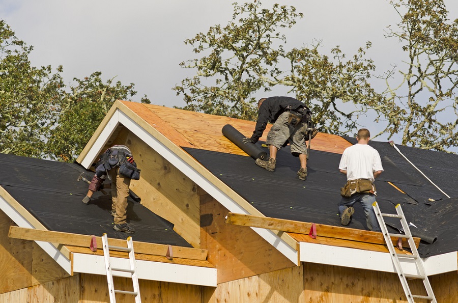 Roofers Working