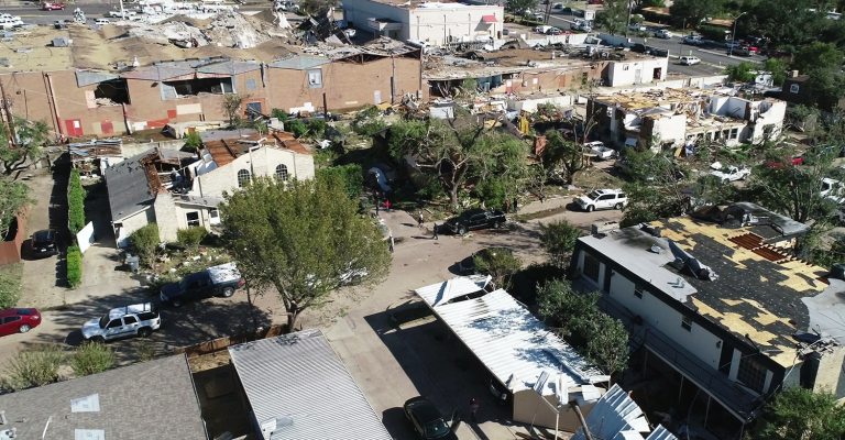 dallas tornado massive wreckage