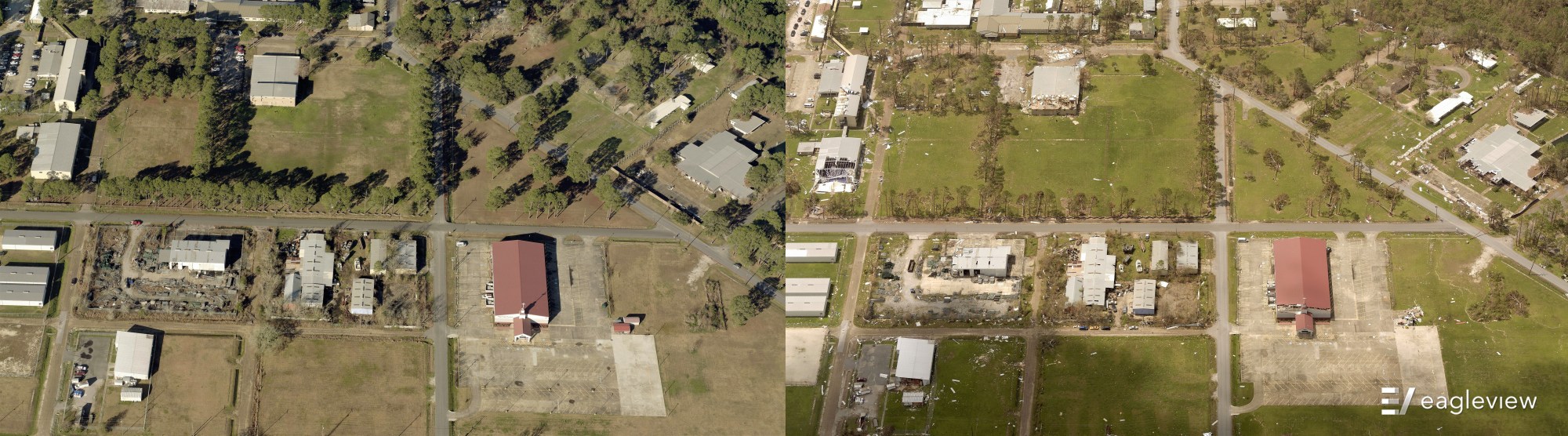 Damage in Calcasieu Parish