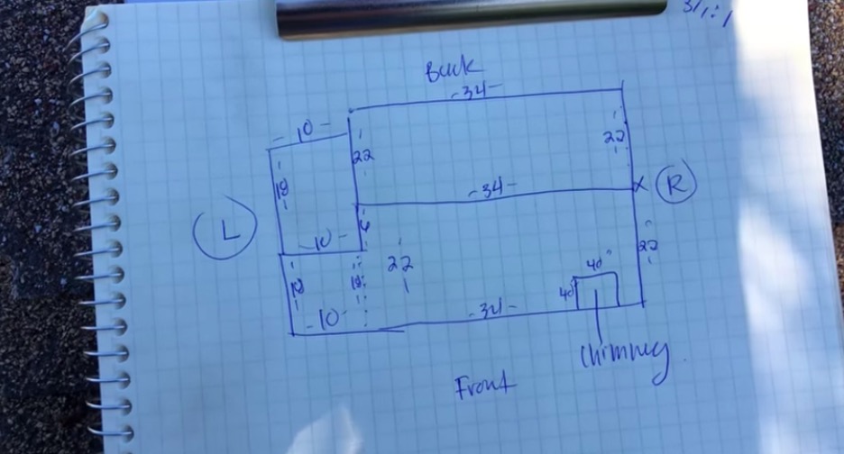 Draw a quick diagram of the property