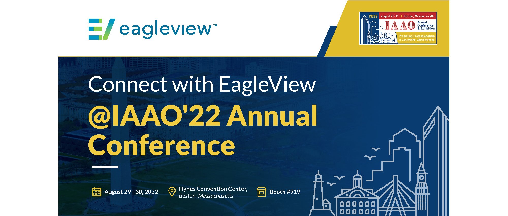 Connect with EagleView at the 2022 IAAO Annual Conference Booth 919