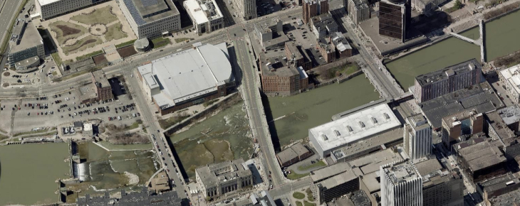 Aerial Image of downtown Rochester, NY