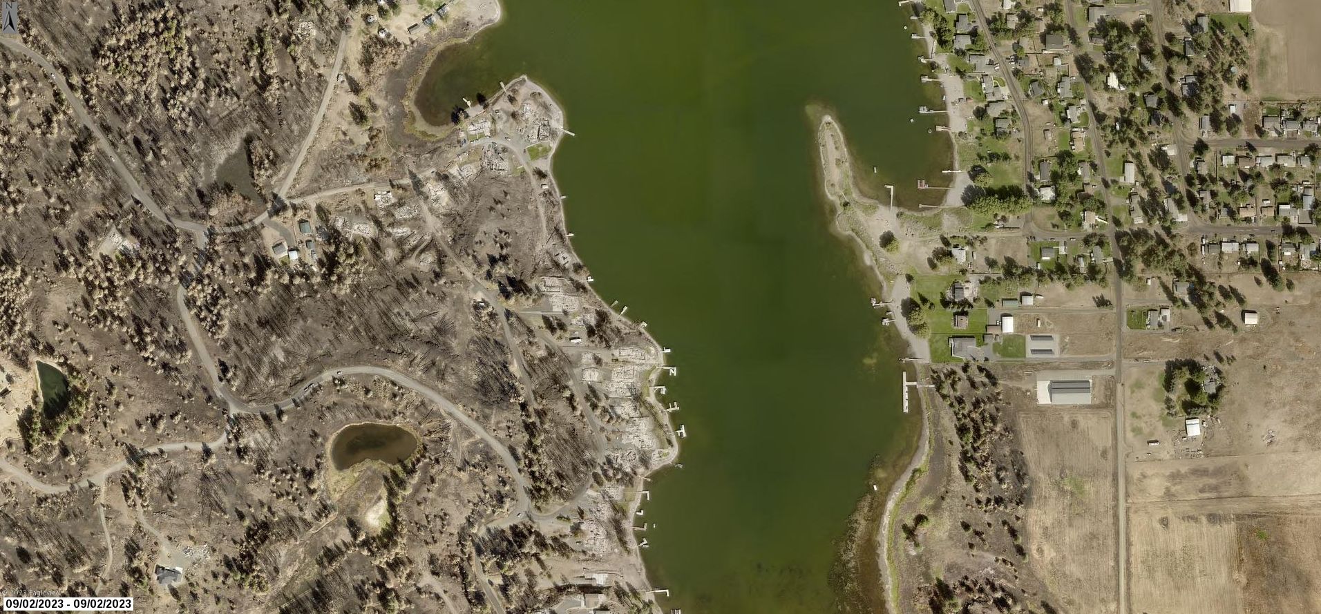 An orthogonal view of Spokane County, Washington