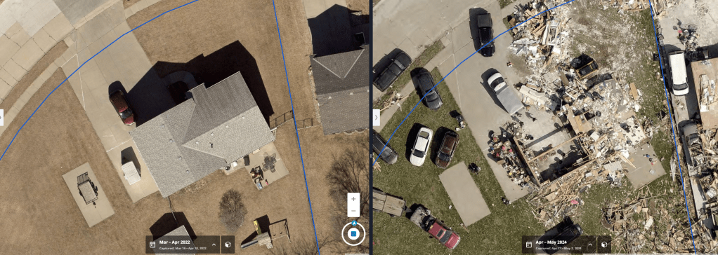 Change Detection and Disaster Response with Aerial Imagery Using Generative AI
