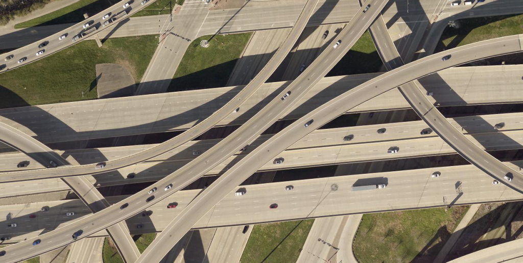 Eagleview Certified Orthomosaic, High Five Interchange (Dallas, TX)