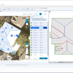 Xactimate screen with Eagleview 2d>3D measurements displayed onscreen.